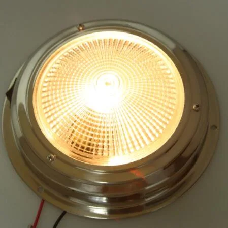 Stainless-Steel Marine LED Dome Light Interior Indoor Roof Ceiling White Lamp