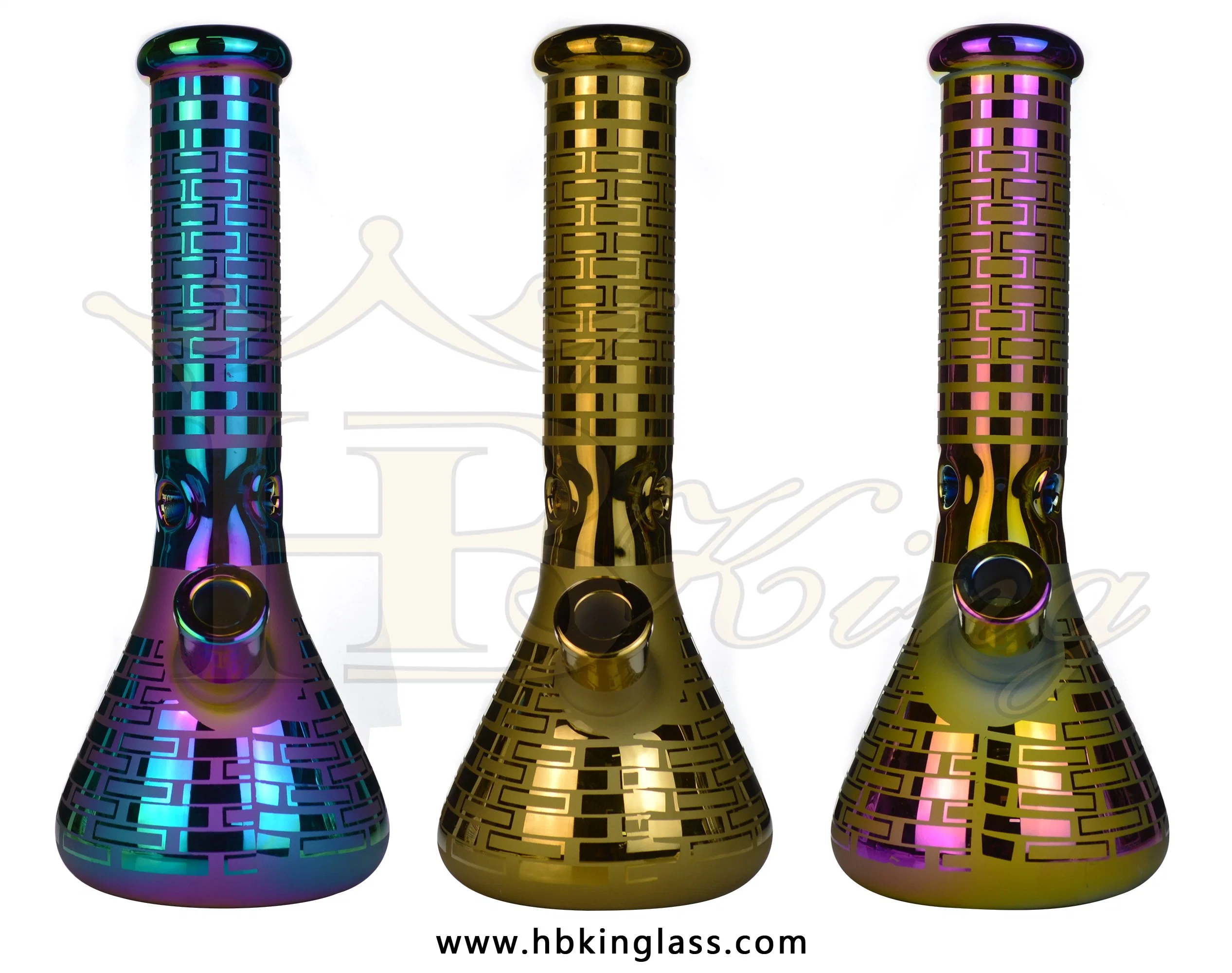 Beaker Glass Hookah with Remote Control Adjustable Light Glass Smoking Pipe