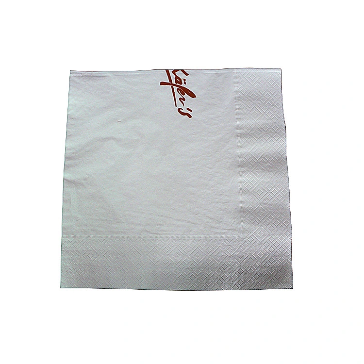 Pure Wood Pulp Custom Package Napkins Paper Disposable Cocktail Napkins Soft White Tissue Napkin for Restaurant