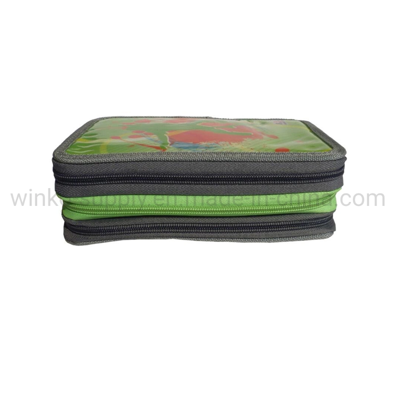 Large Storge PVC Student Pencil Case with Cartoon Printing