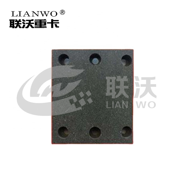 Sinotruk HOWO Truck Spare Parts Brake Lining 6 Holes Wg9100440027