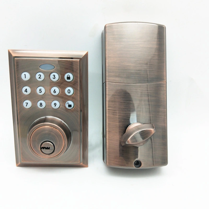 Electronic Key Less Entry Door Deadbolt Lock with Auto-Alarm