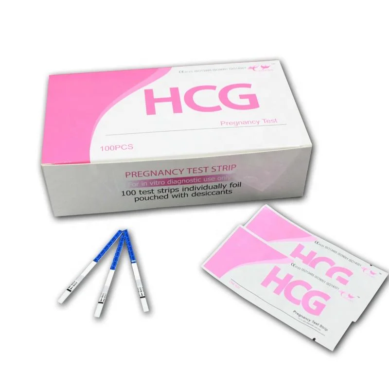 Disposable Use Simple Easy Use Fast HCG One Step Urine Pregnancy Test Strip