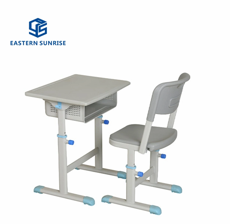 Equipo de escritorio y silla para estudiantes de primaria, muebles metálicos para aulas