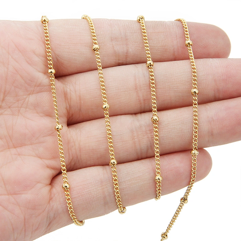 Stainless Steel Preserving Side Clip Bead Chain for DIY Jewelry Accessories