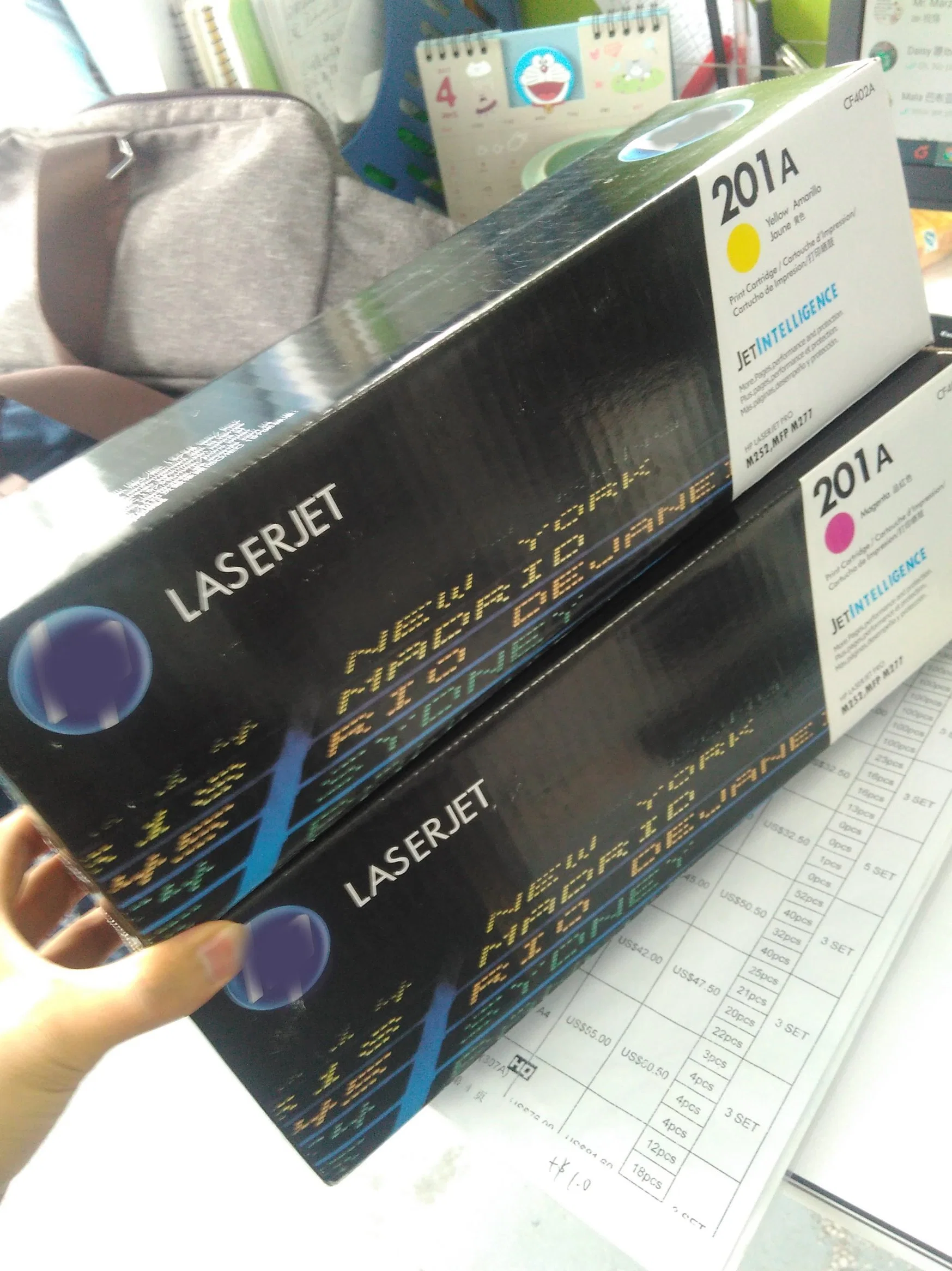 Grade a Toner Cartridge 201A Color Toner CF400A CF401A CF402A CF403A