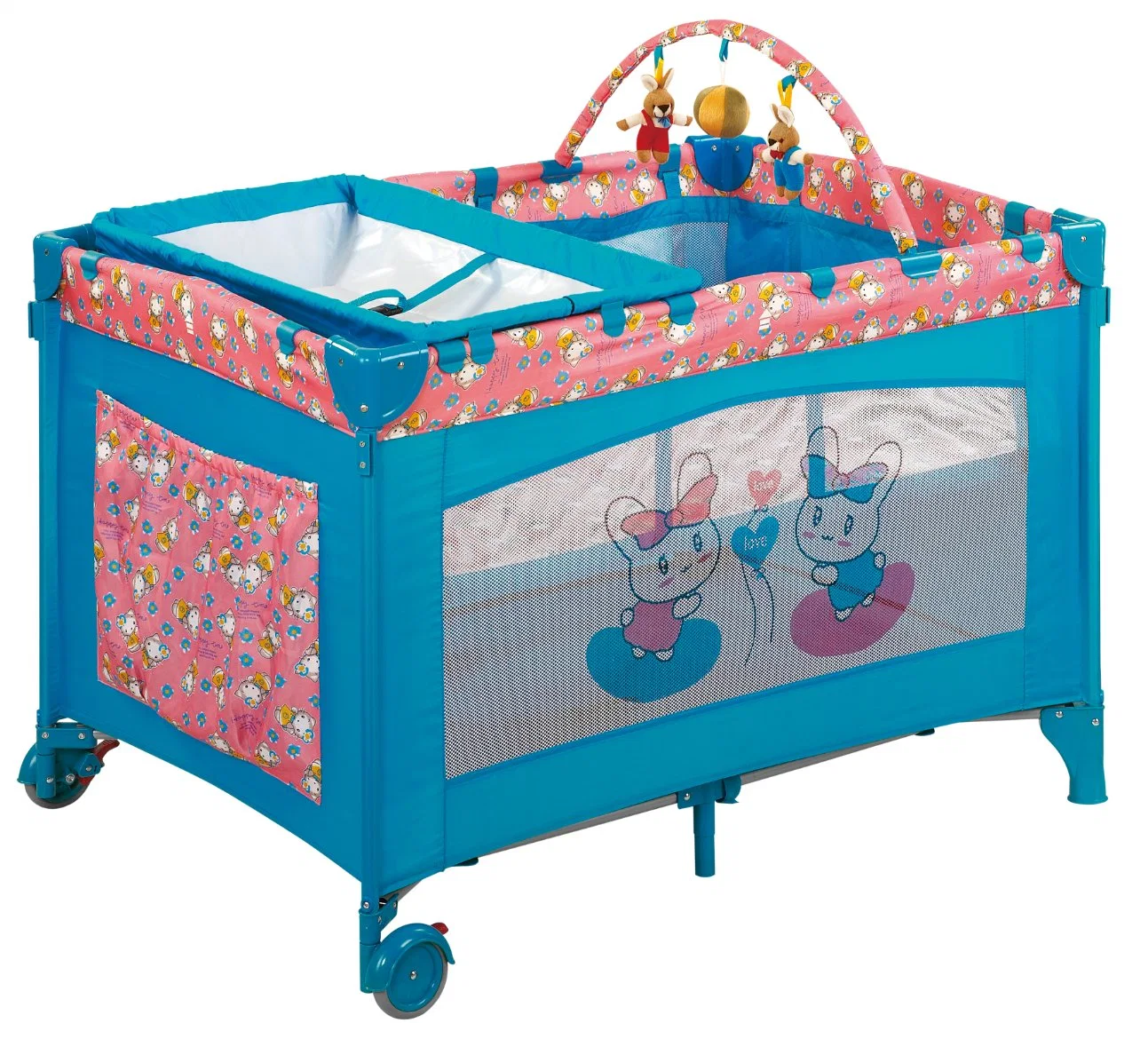 Premium Baby Kinderbett mit Luxus hohe Moskitonetz