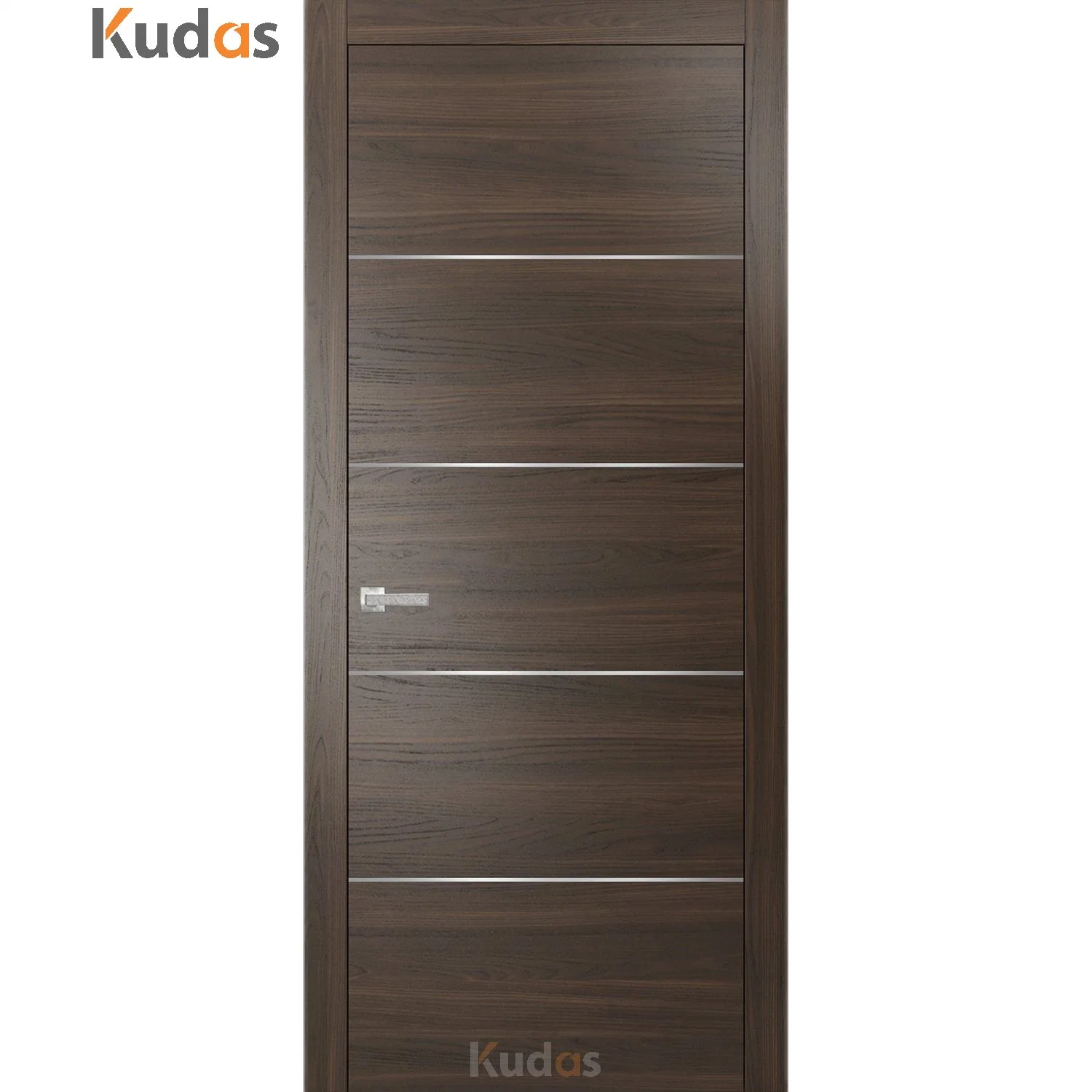 Kudas Foshan Home Interior Anti-Theft Simple Plywood Natural Oak Wooden Door for House