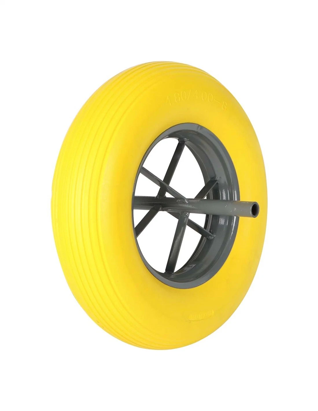 4.00-8 مصنع إنتاج PU الإسفنج العجلة الصلبة لحلاقة العجلات العجلة