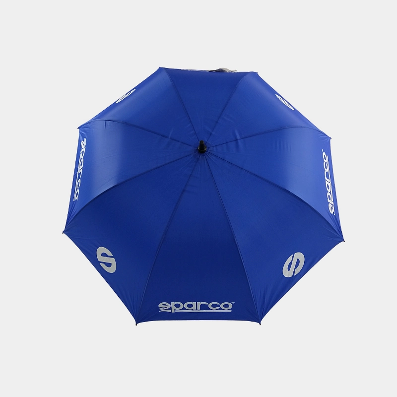 Pega de alumínio resistente ao clima o logotipo personalizado Golf Umbrella com revestimento de prata