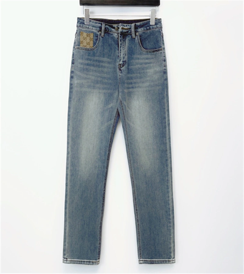 Stylish Patchwork Reading Pocket Jeans