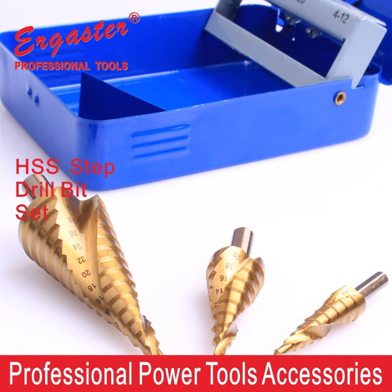 HSS Titanium Coted Cone Metal Step Drill Bits Set