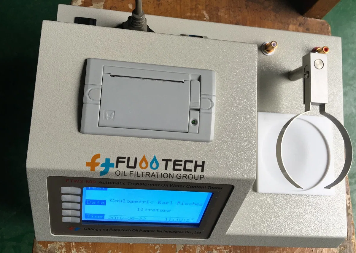 Professional Portable Transformer Liquid Oil Karl Fischer Digital Moisture Oil Water Dew Point Content Meter/Analyzer