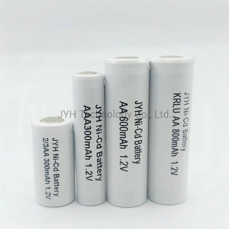 Rechargeable NiCd 2.4V AA800mAh Battery for LED Lights