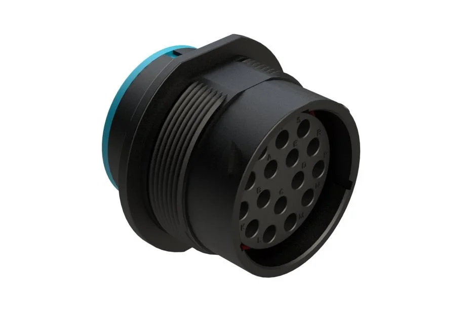 Conectores Automotivos Amphenol Plug Circular Preto Ahdp04-24-16sr-Sra de 16 Posições Originais