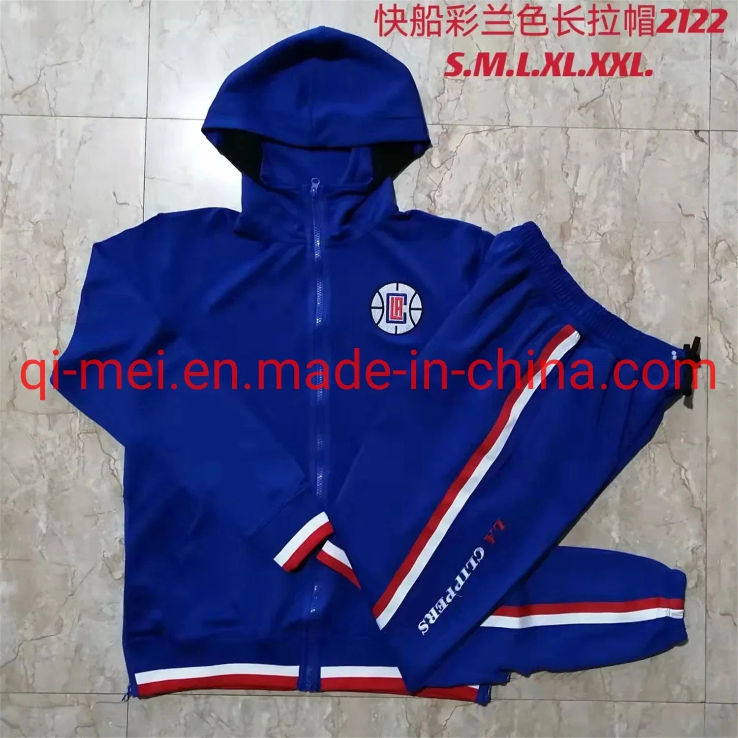 Wholesale/Supplier 76ers Hornets Clippers Mavericks Pistons Cavaliers Blazers Pacers 21/22 N-Ba Full-Zip Training Sport Suits Tracksuits