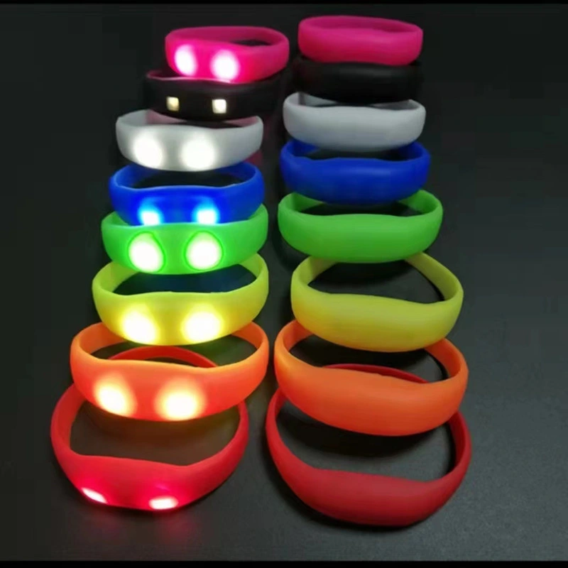 New Style Customized Logo Silicone LED Bracelet Wristband for Events