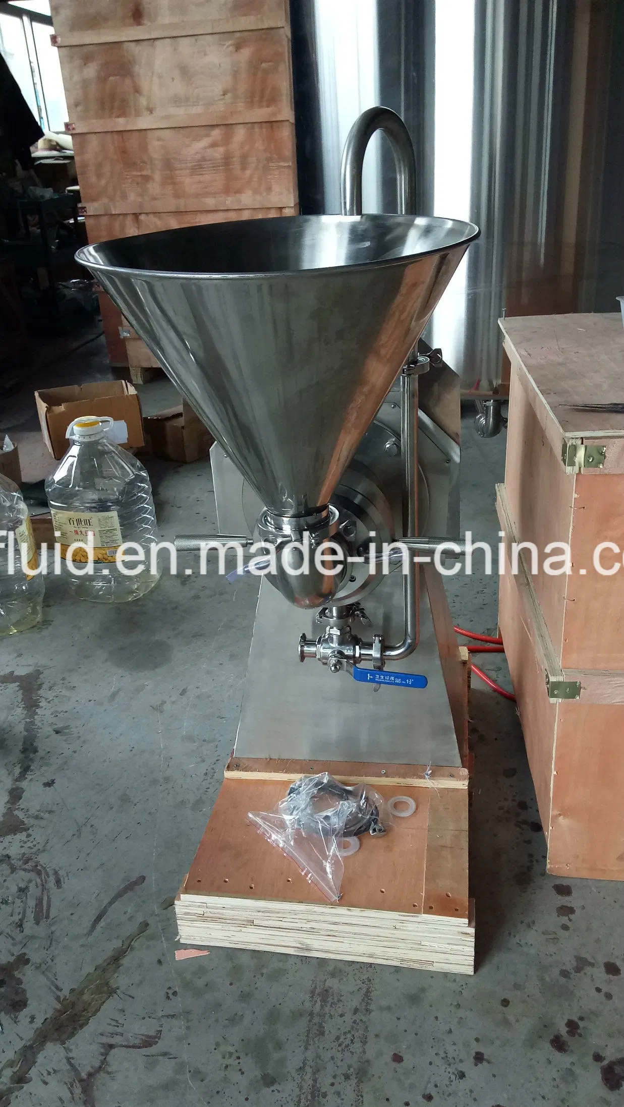 2800rpm High Speed Stainless Steel Wet Grinding Equipment Industrial Horizontal Type Colloid Mill for Food