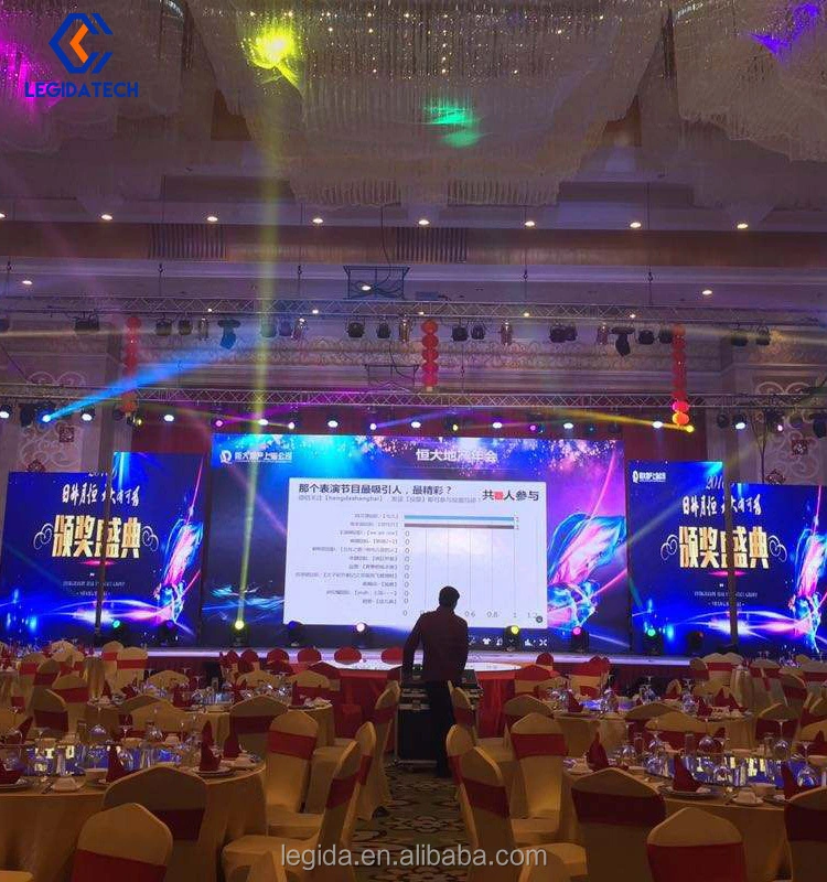 P3mm P3.9mm P3.91mm P4.8mm Indoor Rent Advertising Wall Portable Panel Cabinet Rental LED Display Screen for Wedding Party Ball