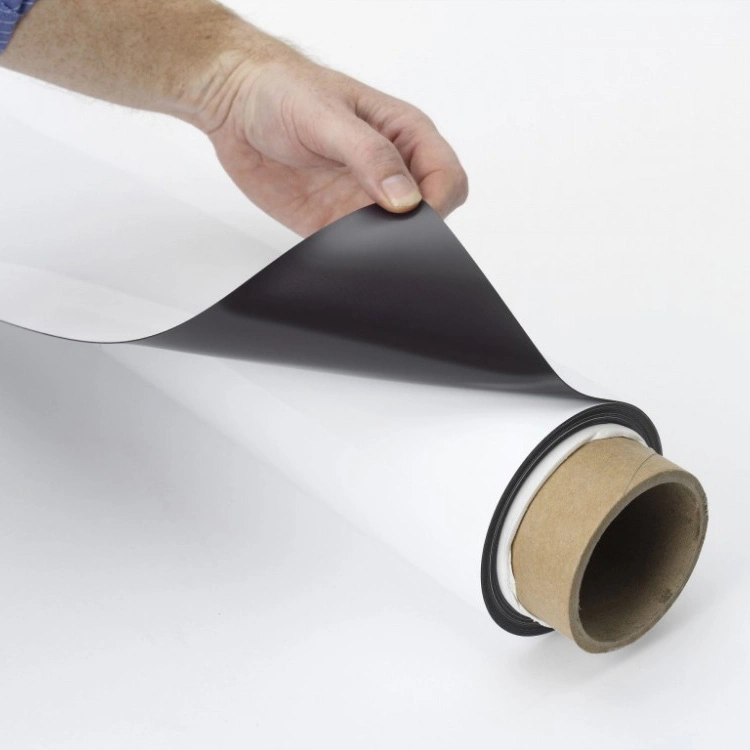 Isótropo de imán de nevera PVC blanco Roll Roll imán flexible