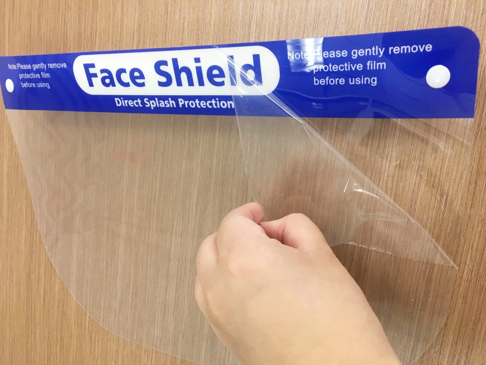 Cheap Pet Material Ready to Ship Disposable Face Shield Security Protective Face Mask