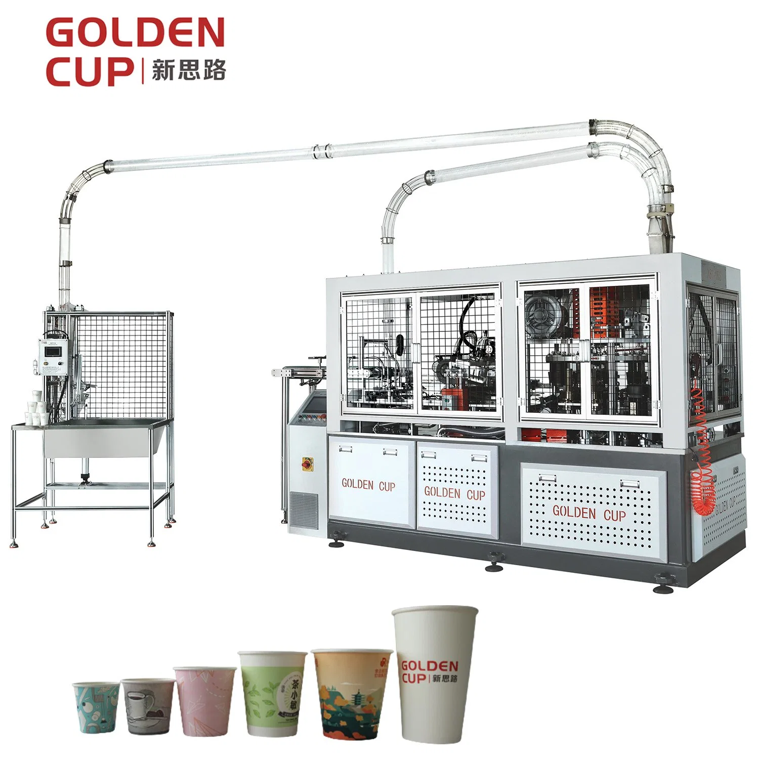 China Best Machine Paper Cup Forming Making Machinery with Lids for Coffee Ice Cream Salad Bowl Paper Bucket Machine