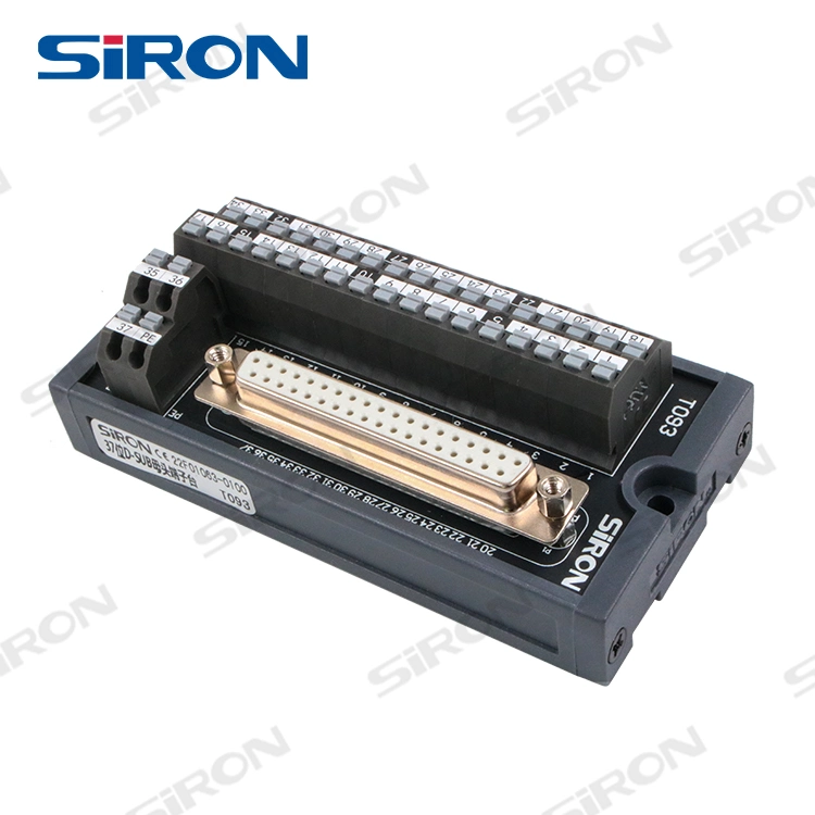 Siron T093 Female D-SUB DIN Rail Mount Interface Module Screw Terminal Block Breakout Board Splitter Board