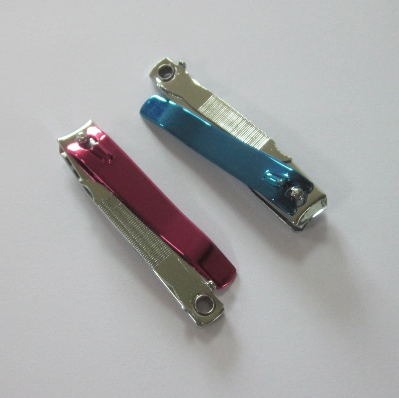 2018 Nail Clipper with Nail File and Colorful Electrophoretic Handle