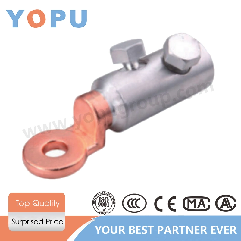 Yopu Dtl-2 Cu-Al Bimetal Bolt Cable Lug Copper Aluminium Metallic Tubular Crimping Terminal