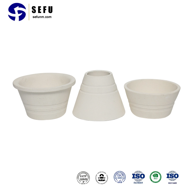 Sefu Filter Casting China Investment Casting Gießen Tassen Hersteller Gießen Buchse Angewendet / Aluminium Titanate Keramik Gießdüse Sprue Cup