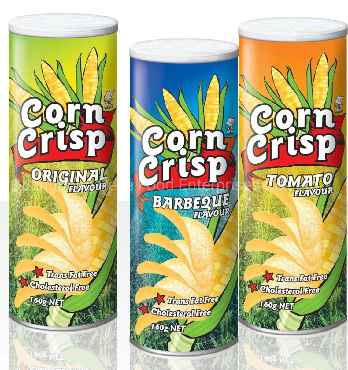 160g/100g/60g Corn Crisp/Potatp Crisp/Cereal Chips/Tortilla Chips (Retailer favorite snacks items) with Low Fat, Cholesterol & Trans-Fat Free All, in Natural