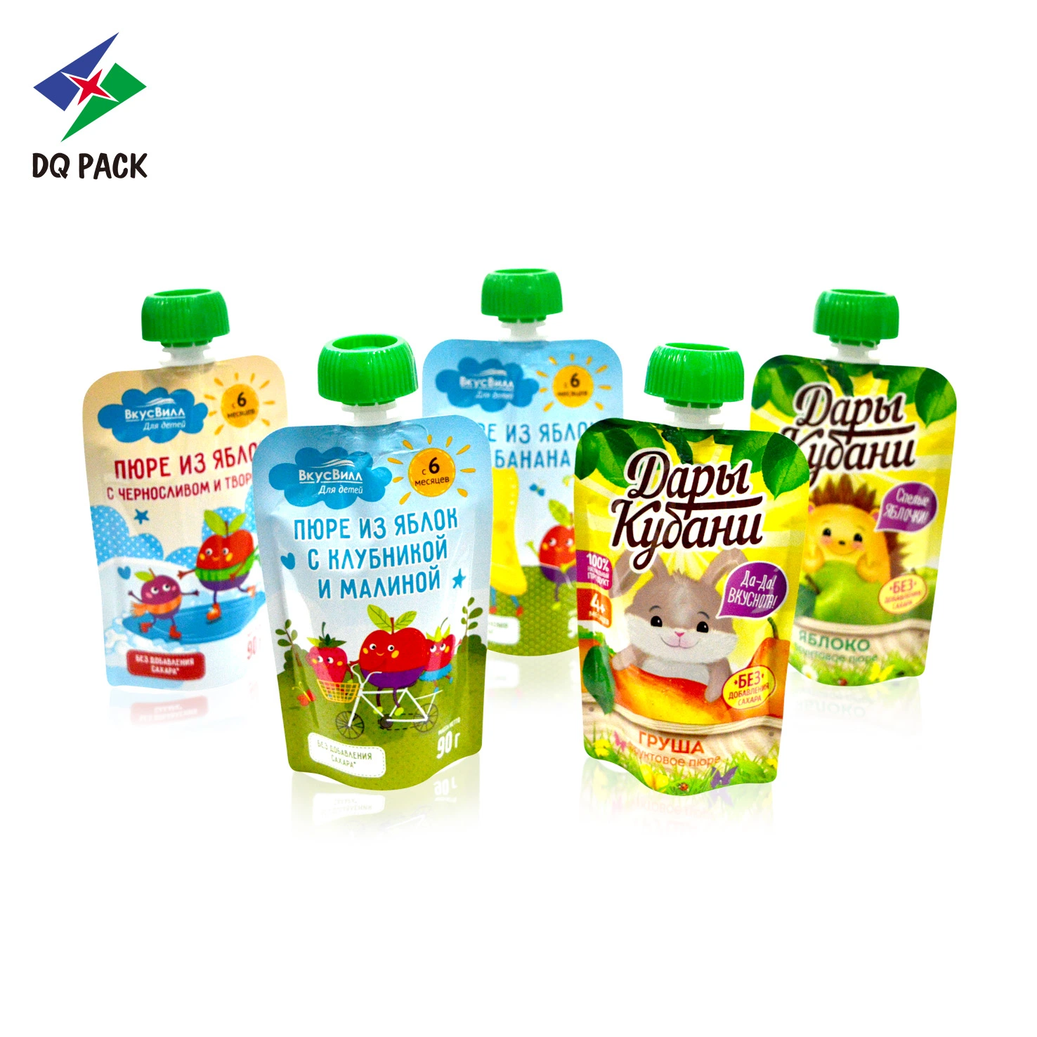 Dq Pack Food Packaging Bag China Stand up Spout Pouch Manufacturer Customized Printing Spout Bag Packaging for Juice Coffee Packaging Plastic Bag Pouch