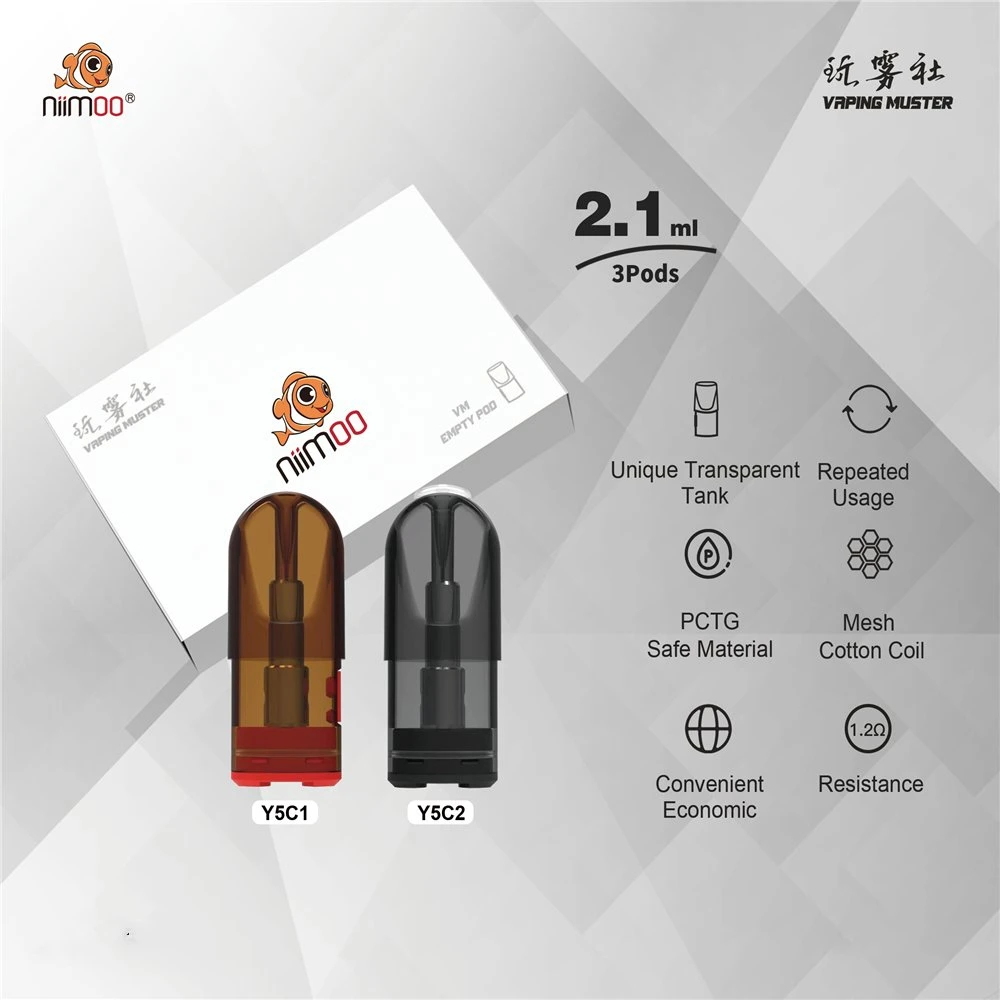 Niimoo Best Mesh Coil Atomizer Einweg-Vaporizer leer Pen 2ml Vape Nachfüllpatronen für Ecigs