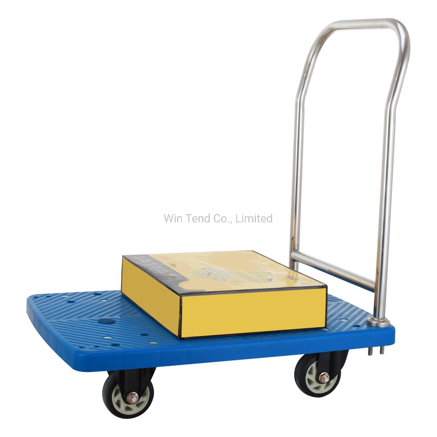 Plastic Heavy Duty Platform Trolley with 4 Wheels for Easy Pushing