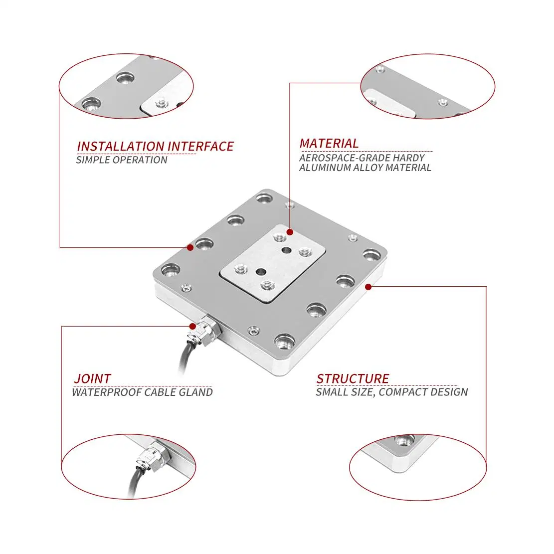 Strong Overload Protection Alclad Tension Compression Force Sensor Load Cell