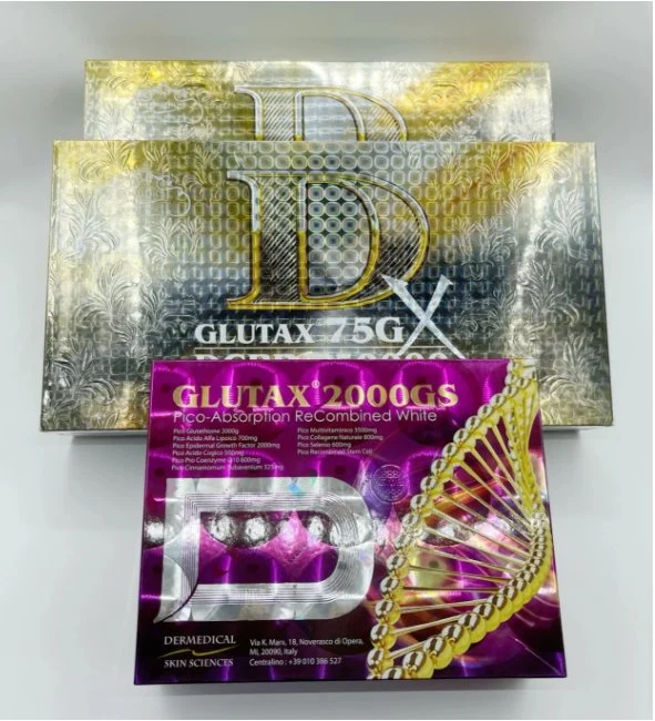 Factory Price Effective Skin Whitening Glutathione Glutax for IV Injection Glutax 2000GS Gold 70000GM Luthione Cindella Set Whitening Product From Italy