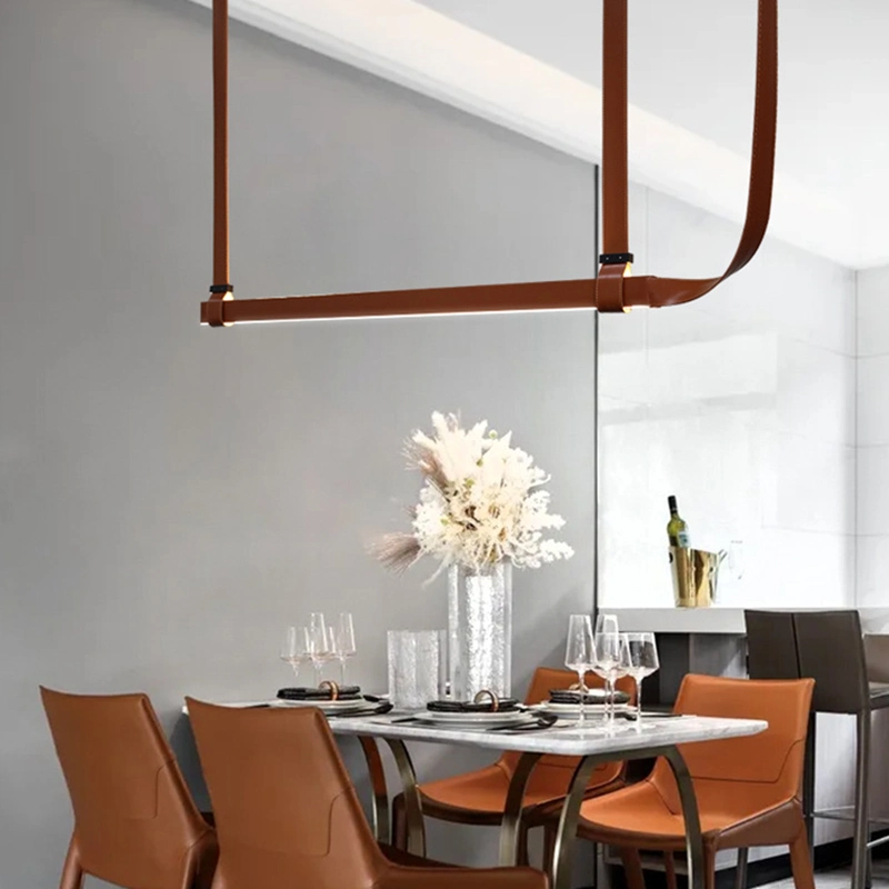 إيطاليا مصمم ثريا مصباح طبق الأصل غرفة الطعام ذات تعليق حزام قماشي المصباح (WH-MI-379)