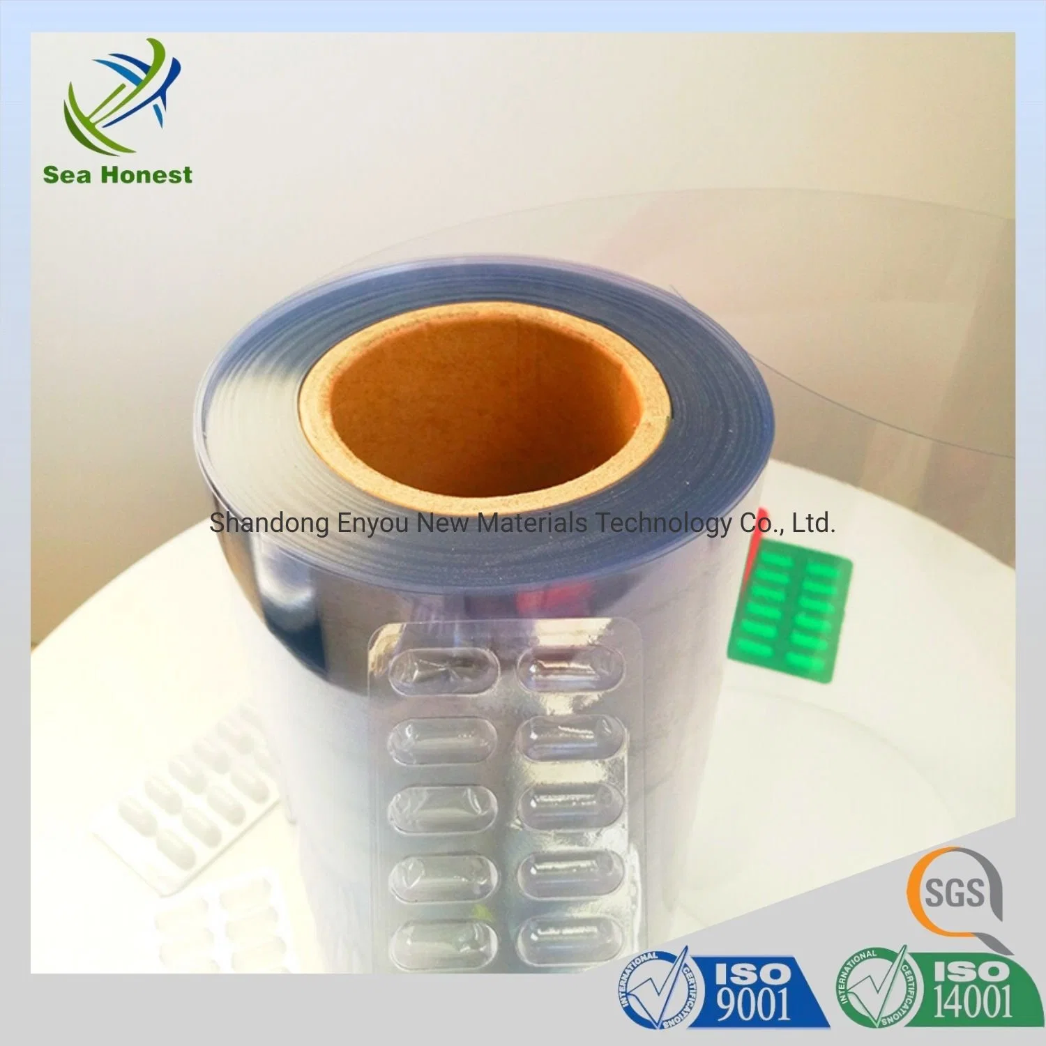 0.25mm Pharmaceutical Grade Clear PVC Transparent PVC Rigid Film for Blister Packaging