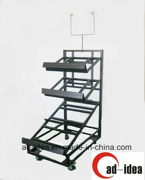 Neue Kundenspezifische Metalldraht Freistehende Retail Standing Display Rack Display Ständer/Rack/Regal für den Supermarkt