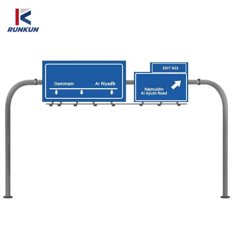 China Supplier Highway Safety Sign Octagon LED Light Outdoor Galvanized Traffic Gantry