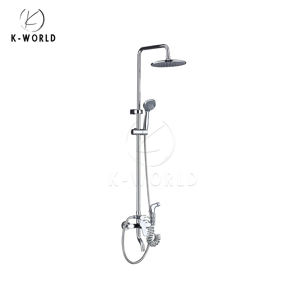 K-World Bronze Bathroom Faucet Suppliers Wholesale Basin Handheld Shower Set China Save Space Shower Panel Shower Sets