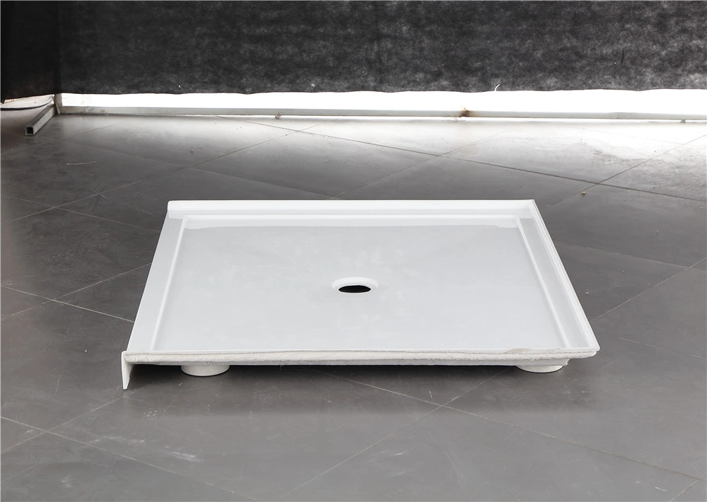 High quality/High cost performance Rectangle Shape Acrylic Center Drain Shower Tray Base (BT004)