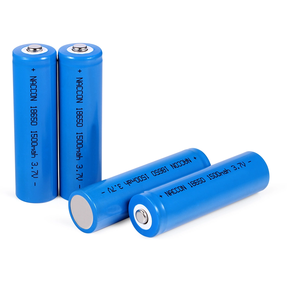 Flat Top 3.7V 1500mAh Li-ion recargable 18650 Batería de litio para portátiles.