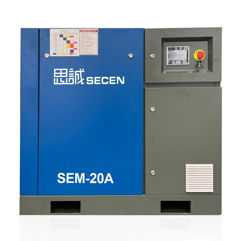 China High quality/High cost performance 15kw 20HP 82.6cfm 8bar Permanent Magnet Variable Speed Drive Screw Air Compressor