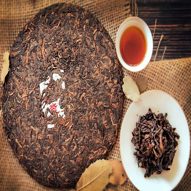 Handmade Chinese Kungfu Tea Fermented Puer Dark Tea Factory Direct Supply