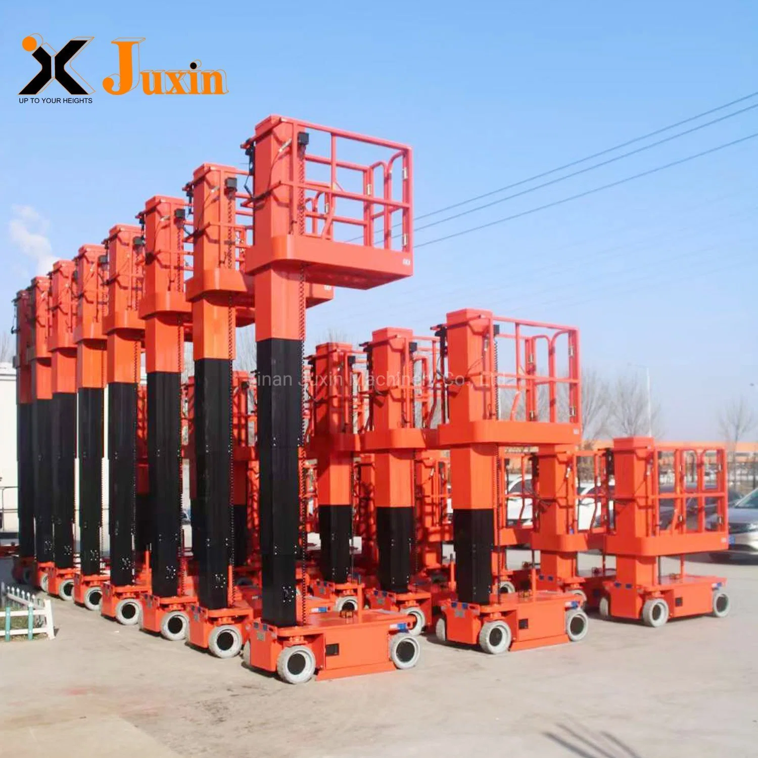 Electric Work Platform Hydraulic Lift Mobile Ladder