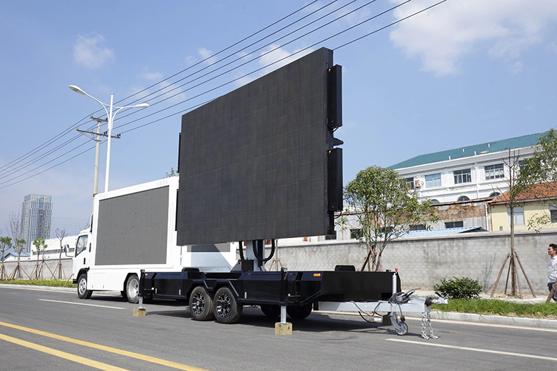 P10 Outdoor Advertising Waterproof Full Color Video LED Display Trailer