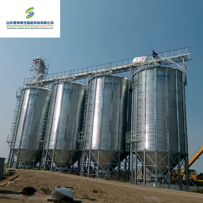 Hopper Bottom Corrugated Steel Wheat Maize Paddy Storage Grain Silo