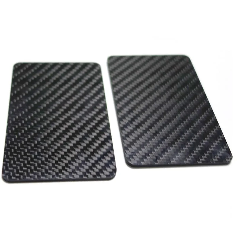 Custom Luxury Carbon Fibre Business Card Silkscreen Printing