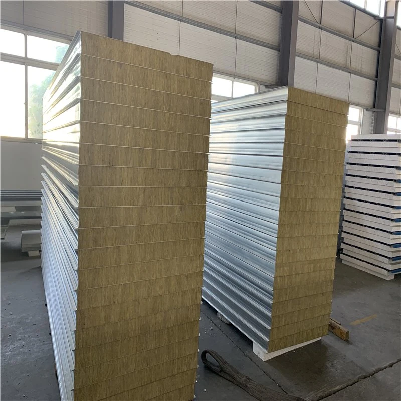 High Bearing Capacity Mineral Sandwich Rockwool Board Panels for Wall/Ceiling